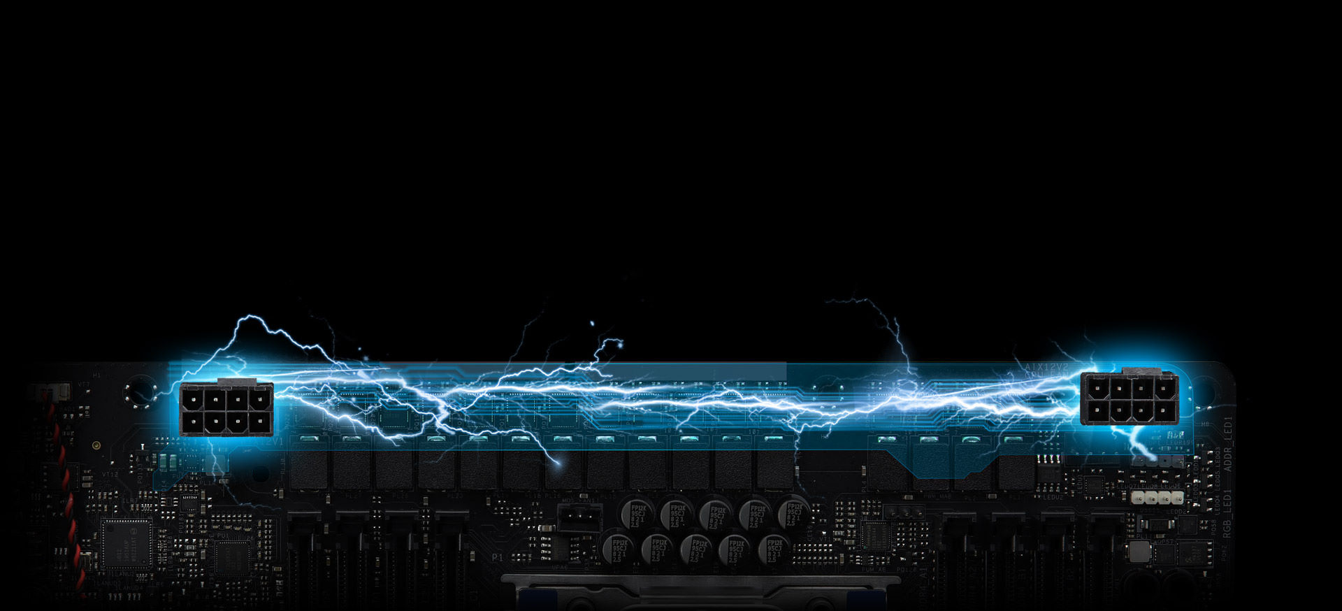 detail of the motherboard working